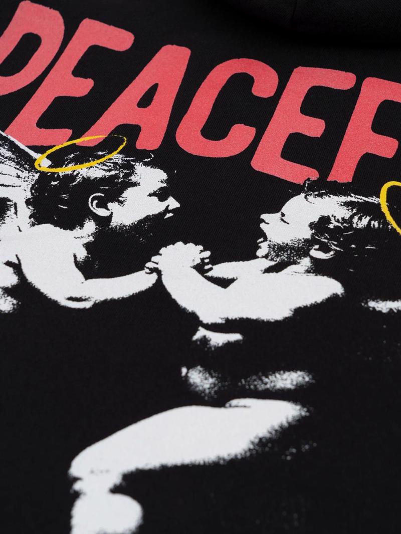 MANTO hoodie angels - black